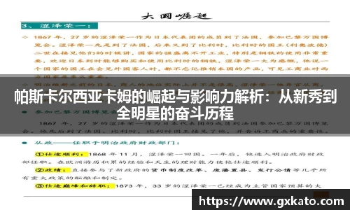 帕斯卡尔西亚卡姆的崛起与影响力解析：从新秀到全明星的奋斗历程